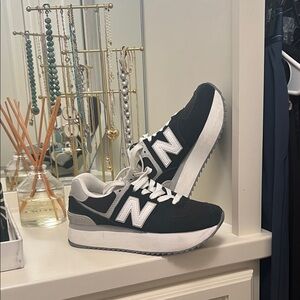 New Balance Classic Black and White Shoes